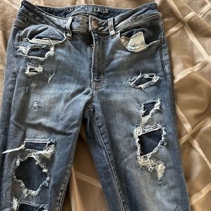 American Eagle size 8 super super stretch jeans